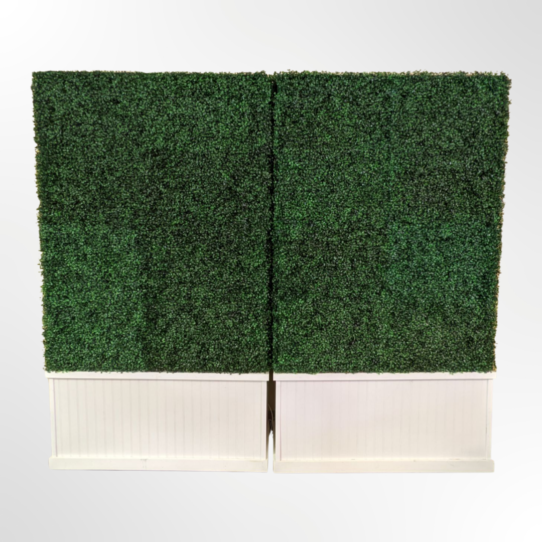 hedge wall grass wall rental in panama city beach backdrop rentals