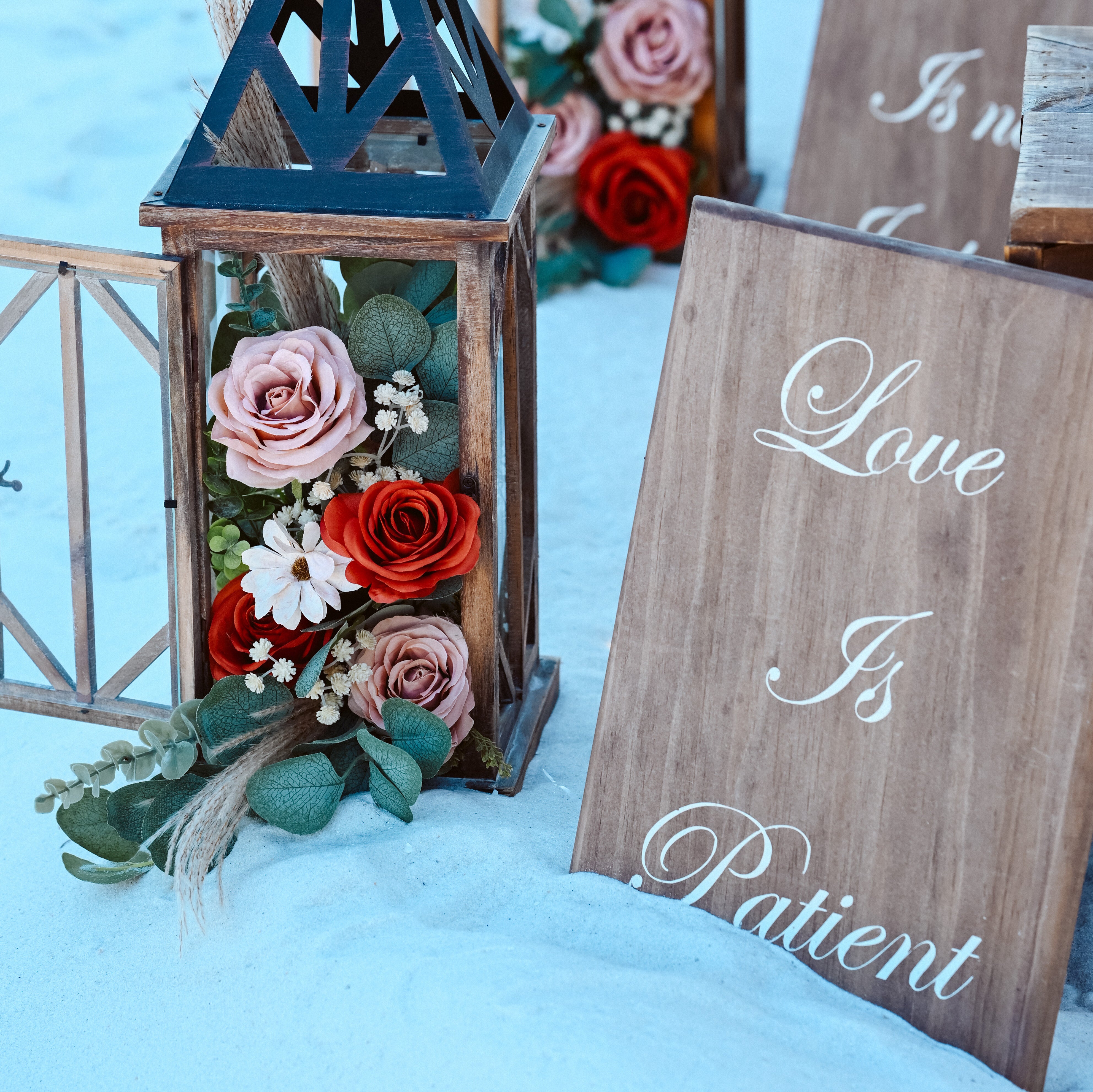 1st Corinthian wedding aisle marker rentals in panama city beach florida
