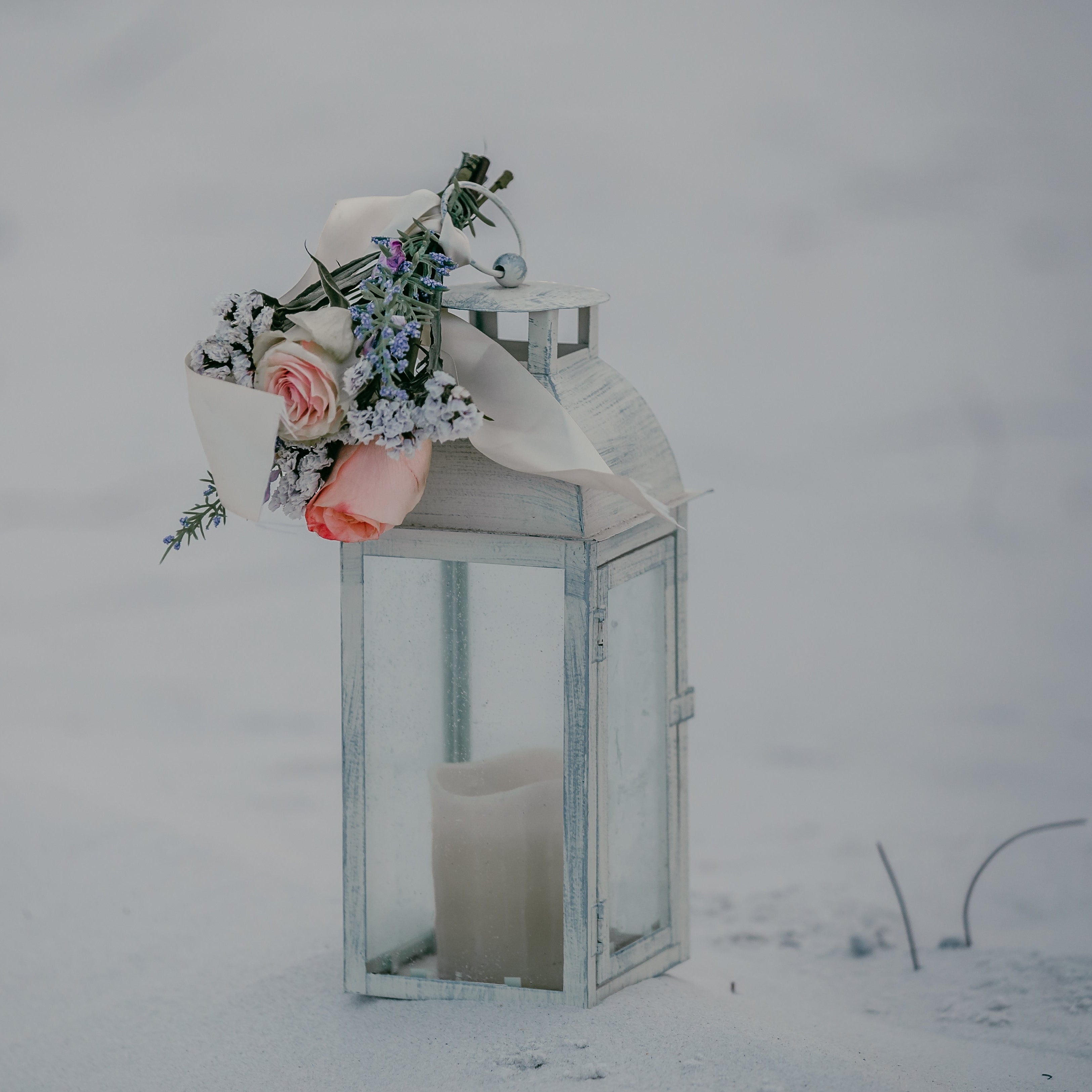 Ivory Candace Lantern - The Wedding Shop