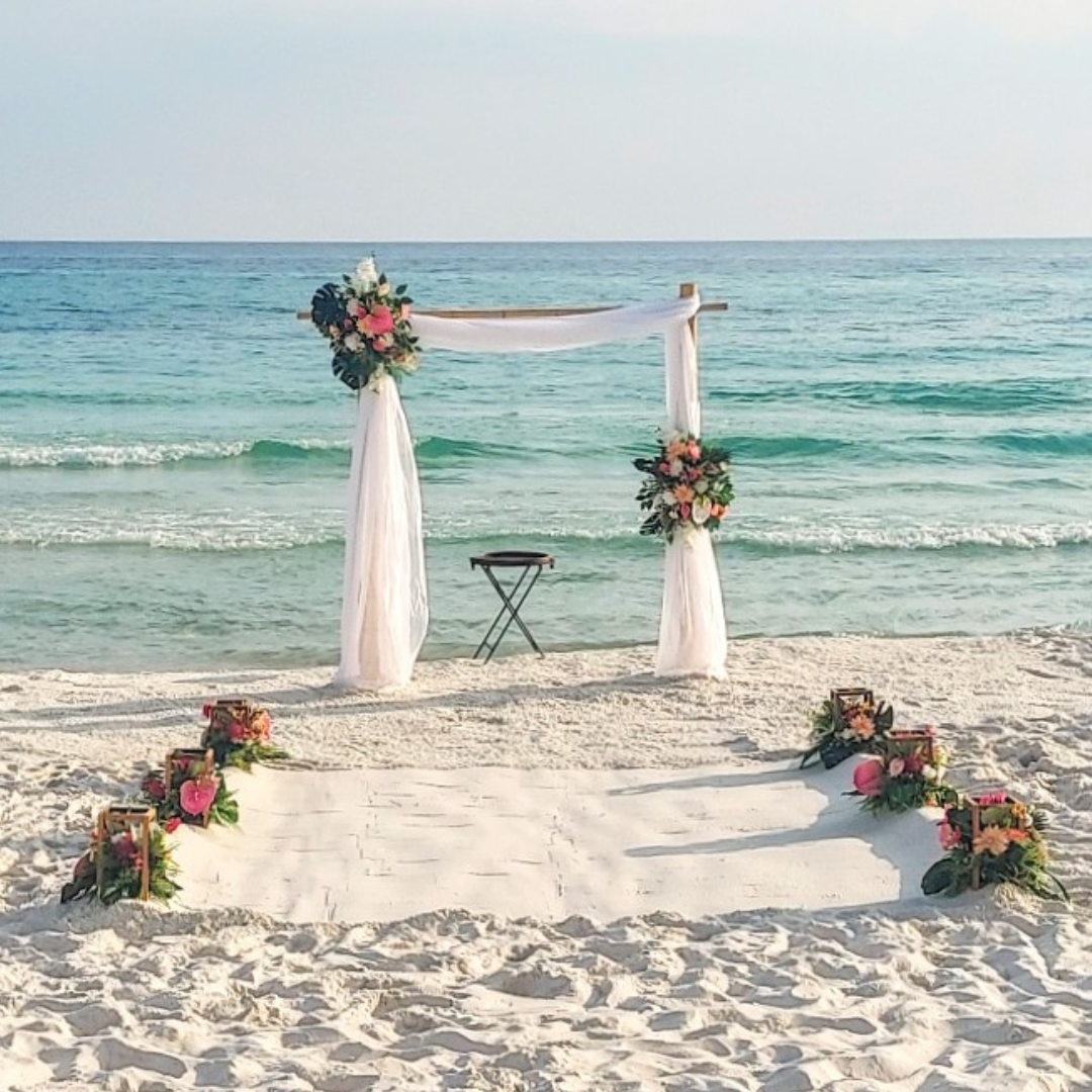 panama city beach wedding arbor rental 20a destin mexico beach port st joe cape san blas