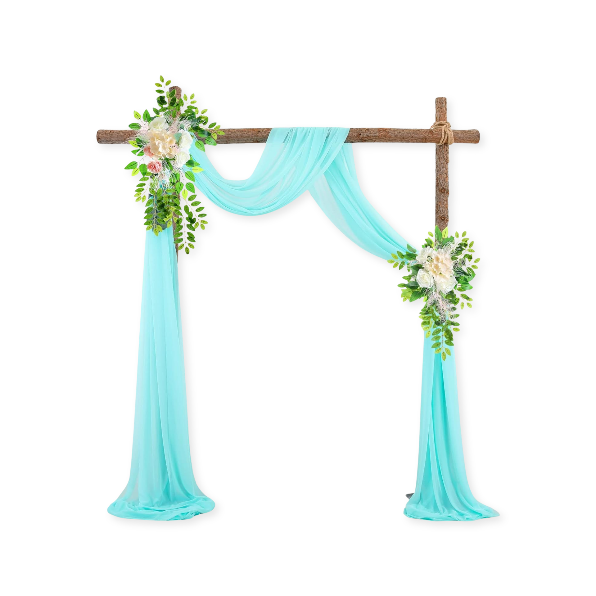 chiffon arbor drape turquoise wedding party event rental panama city beach