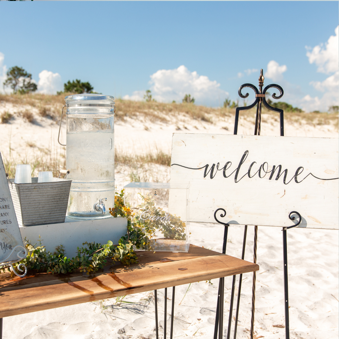 panama city beach wedding arbor seating rental wedding florist 30a destin cape san blas