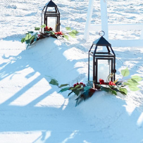 Black lantern aisle marker rental in panama city beach