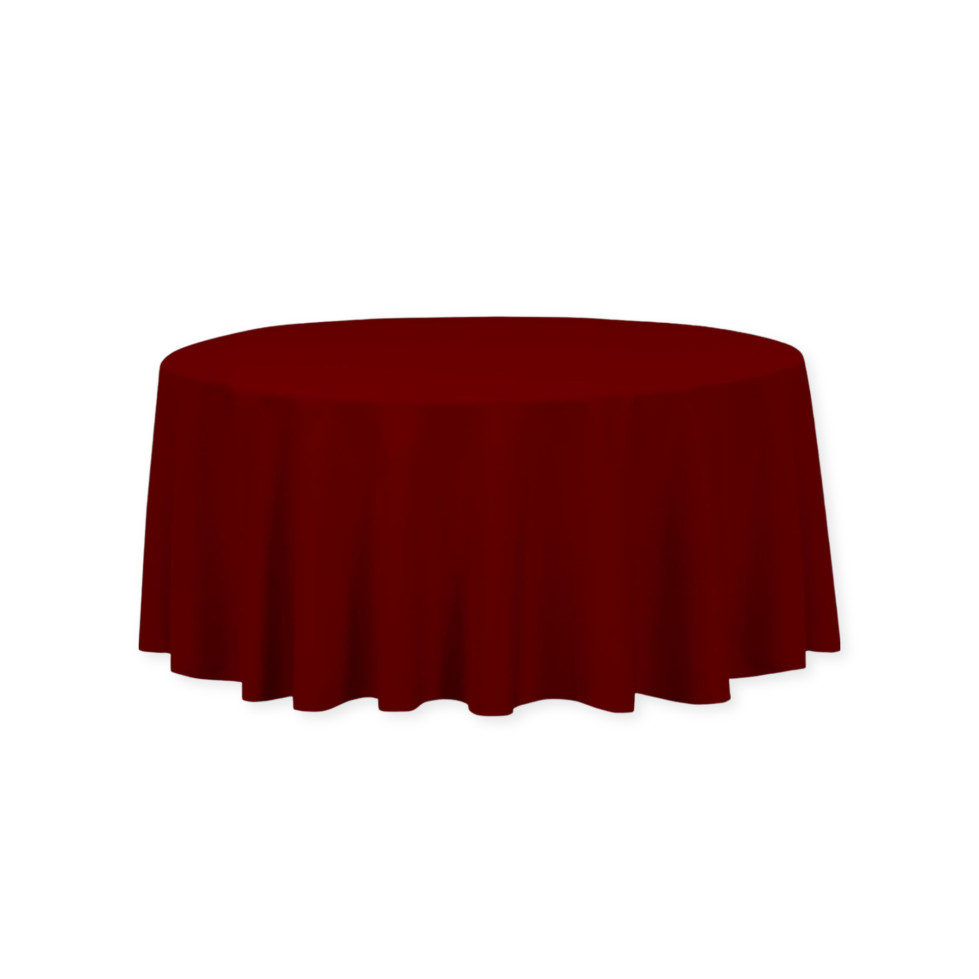 Tablecloth polyester round burgundy  commercial grade wedding party event rental panama city beach