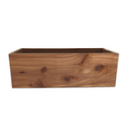 beautiful cedar wood rectangular floral box for wedding or special event decor