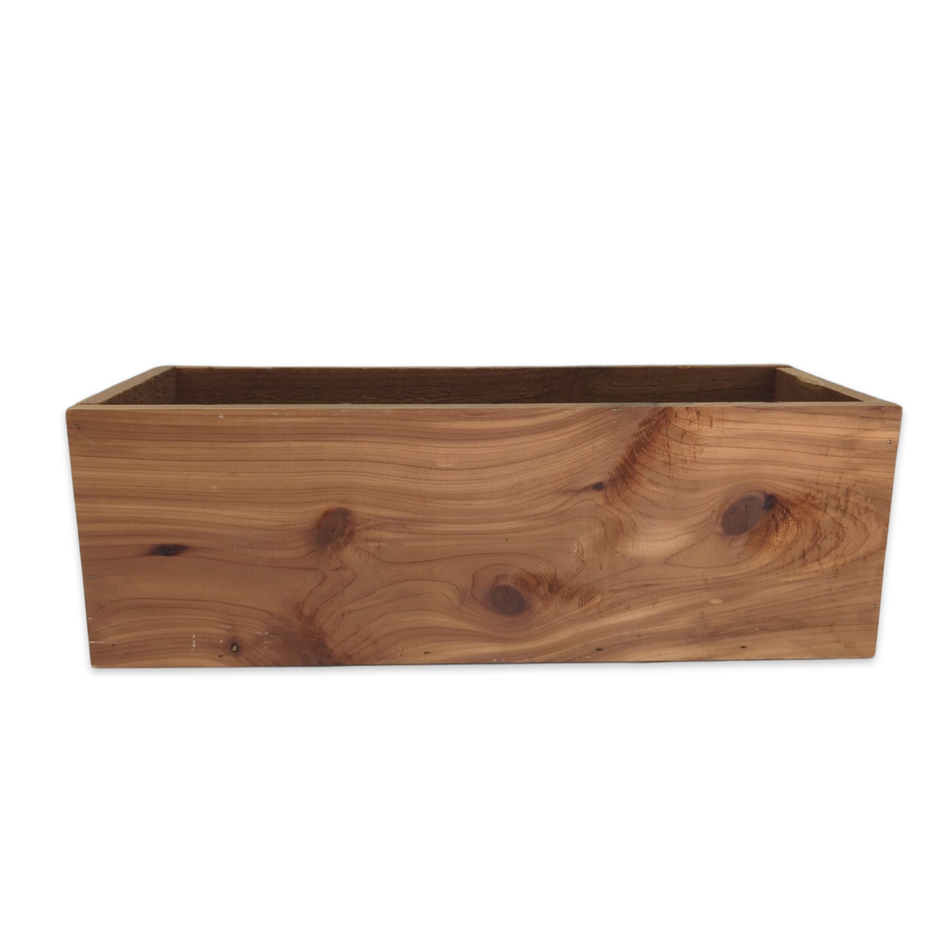 beautiful cedar wood rectangular floral box for wedding or special event decor