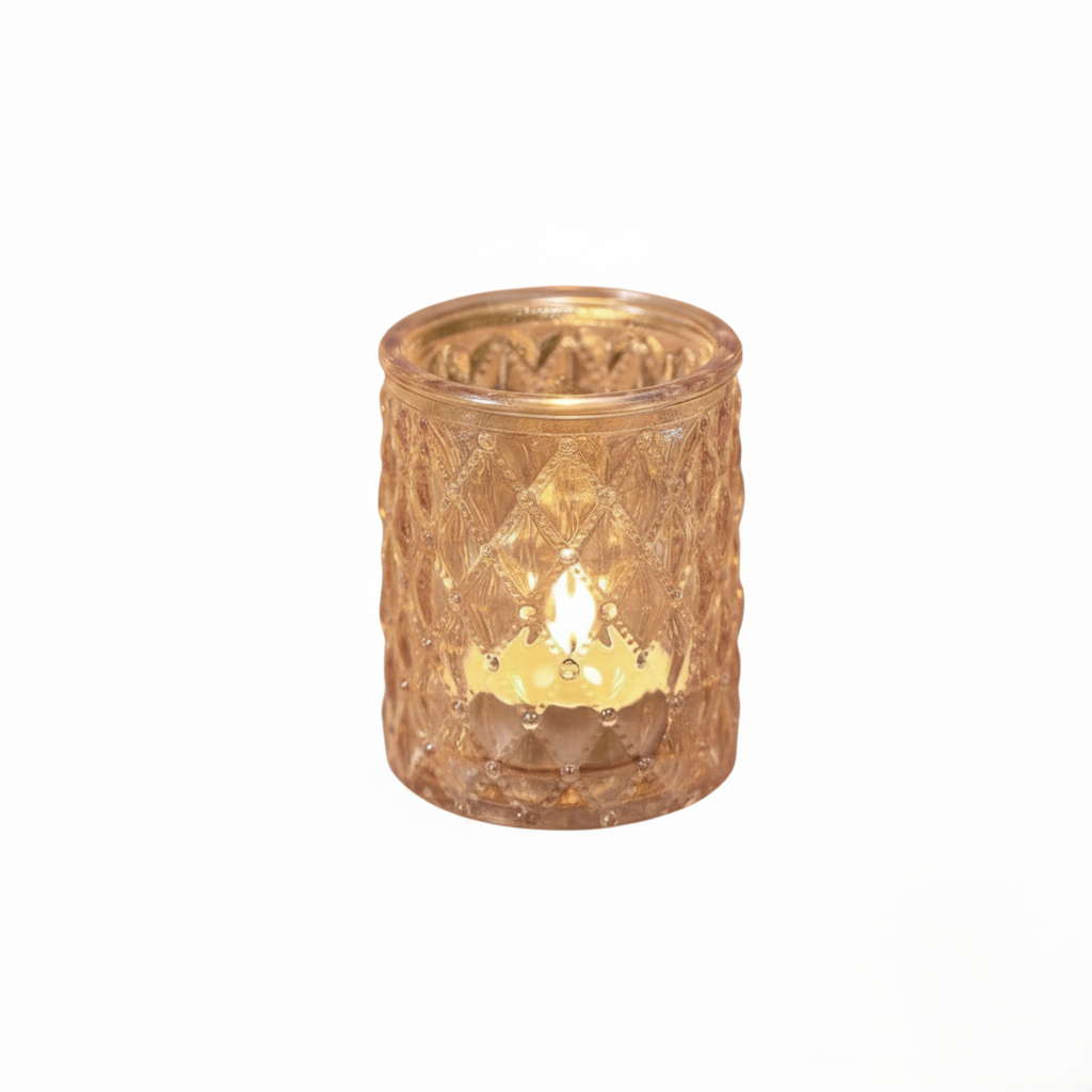 champagne gold votive holder rental in panama city beach