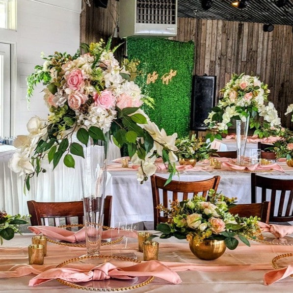 clarinet vase centerpiece rental in panama city beach