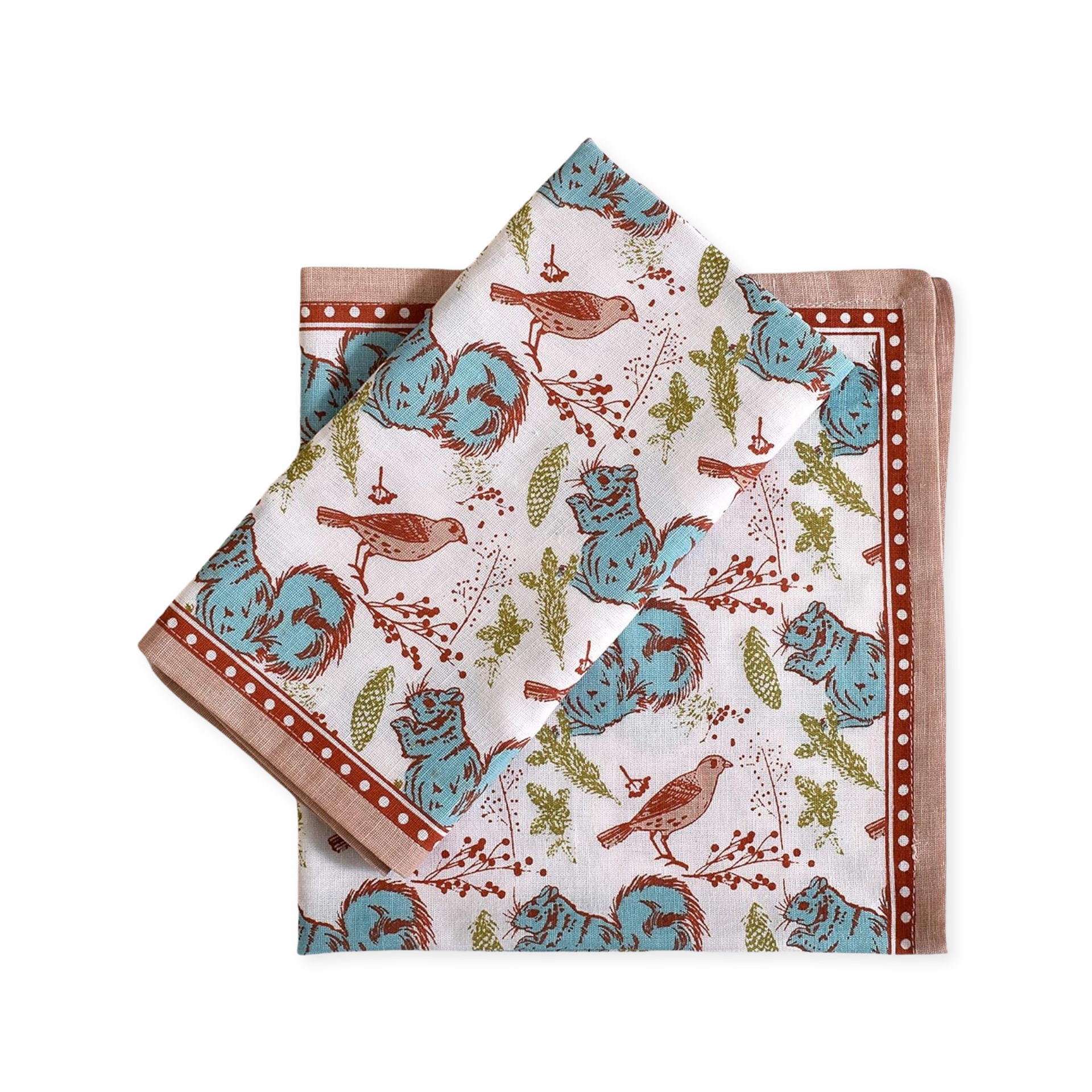 polyester napkin elegant blue red with birds panama city beach wedding party event rental