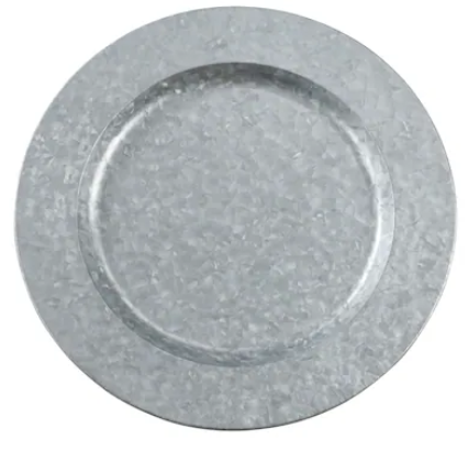 galvanized charger plate rental in panama city beach 30a port st joe