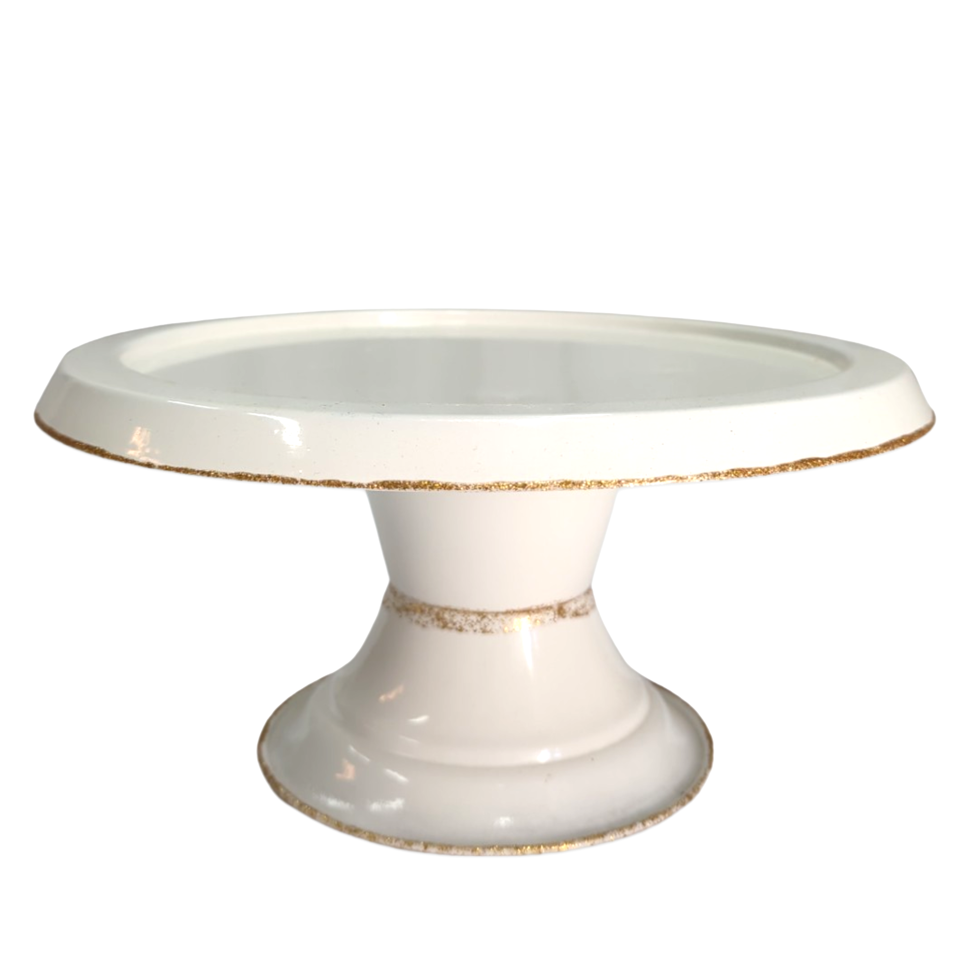 Gold Glitter Trim cake Stand Rental in Panama City Beach