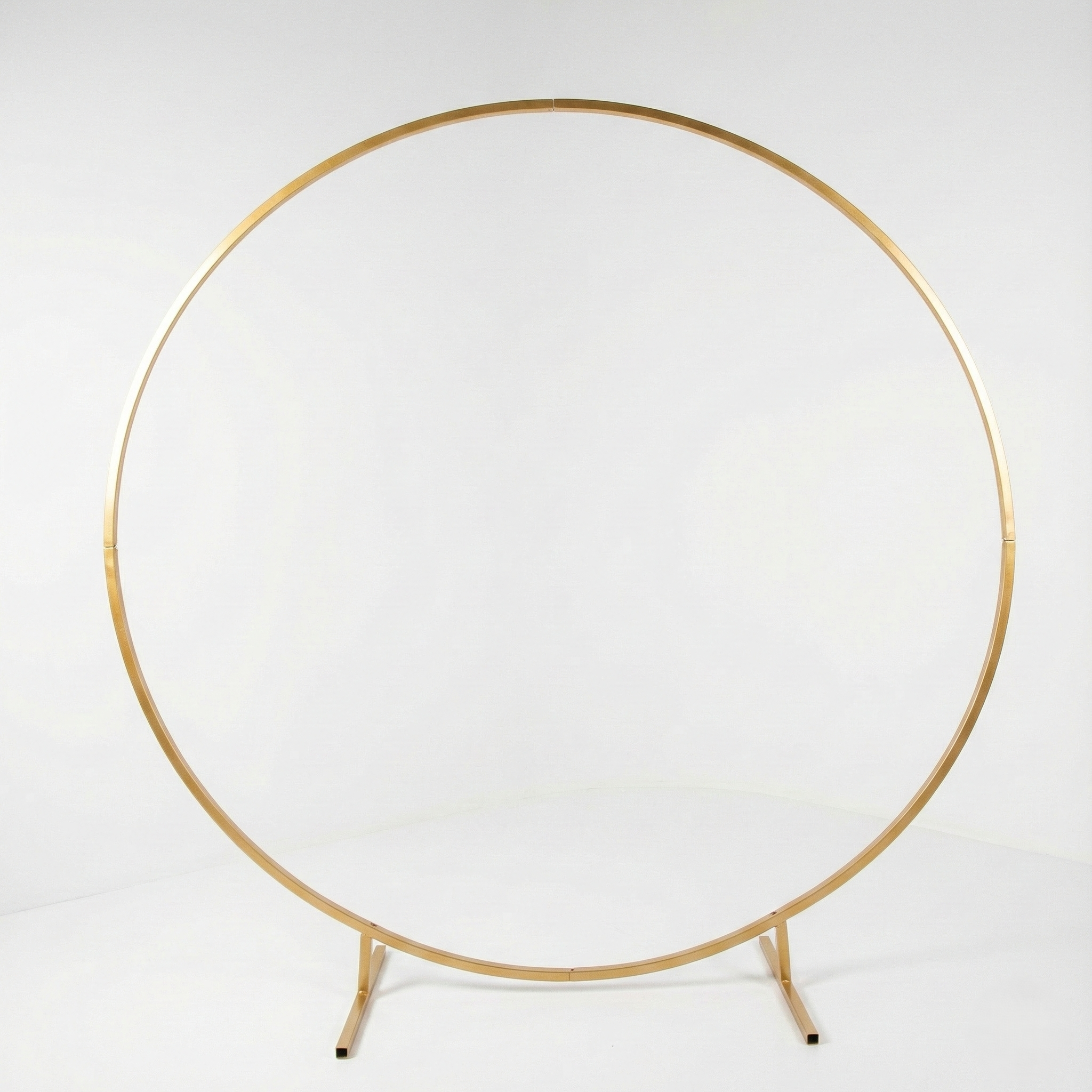 Gold Metal Circle Wedding Arbor - The Wedding Shop