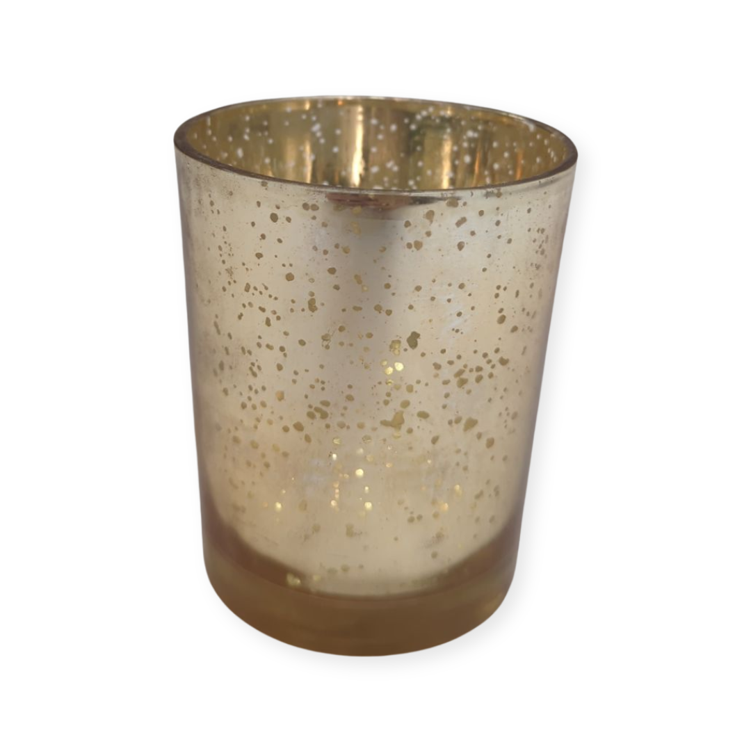gold spotted votive candle holder wedding rental panama city beach