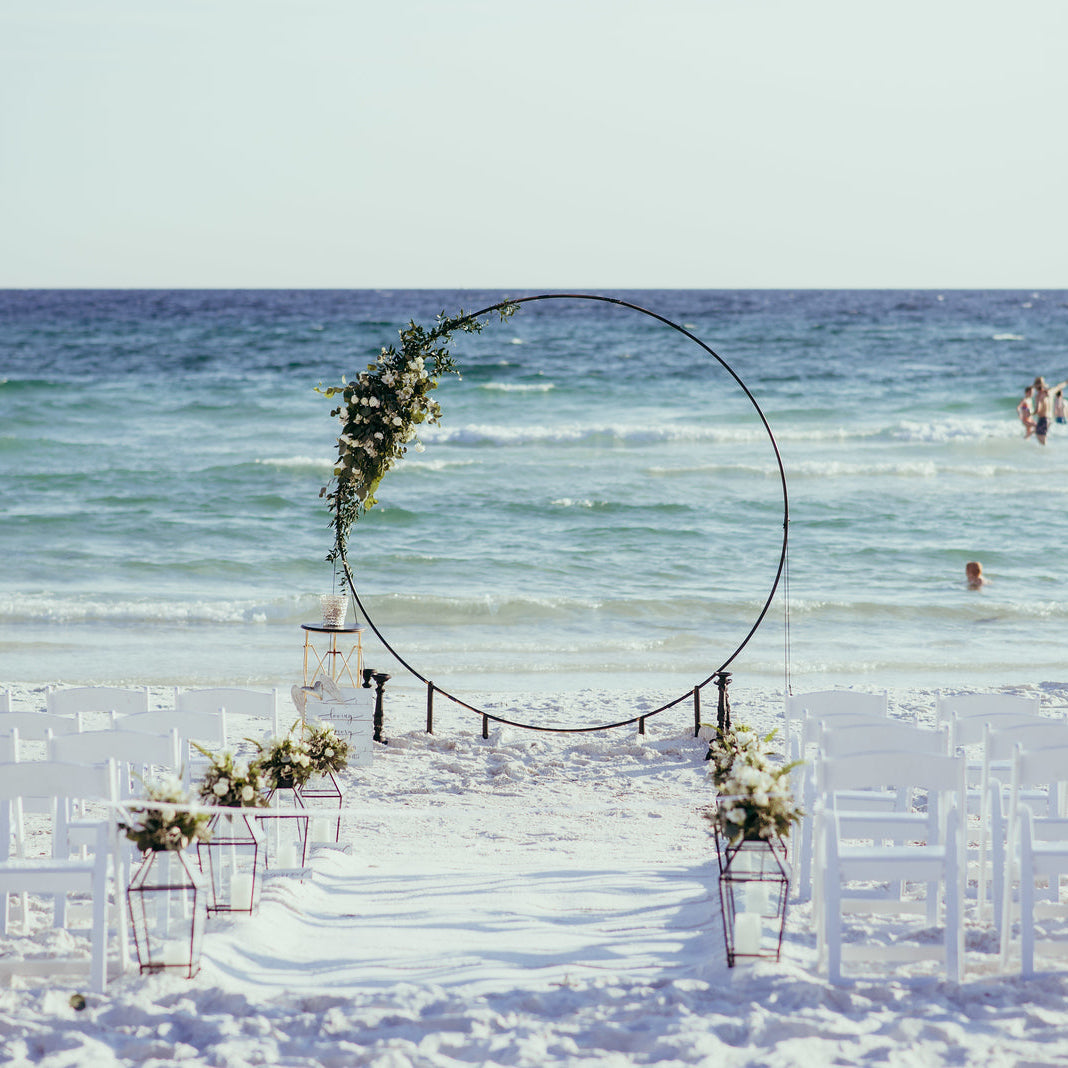 gothic black frame lantern aisle marker rental