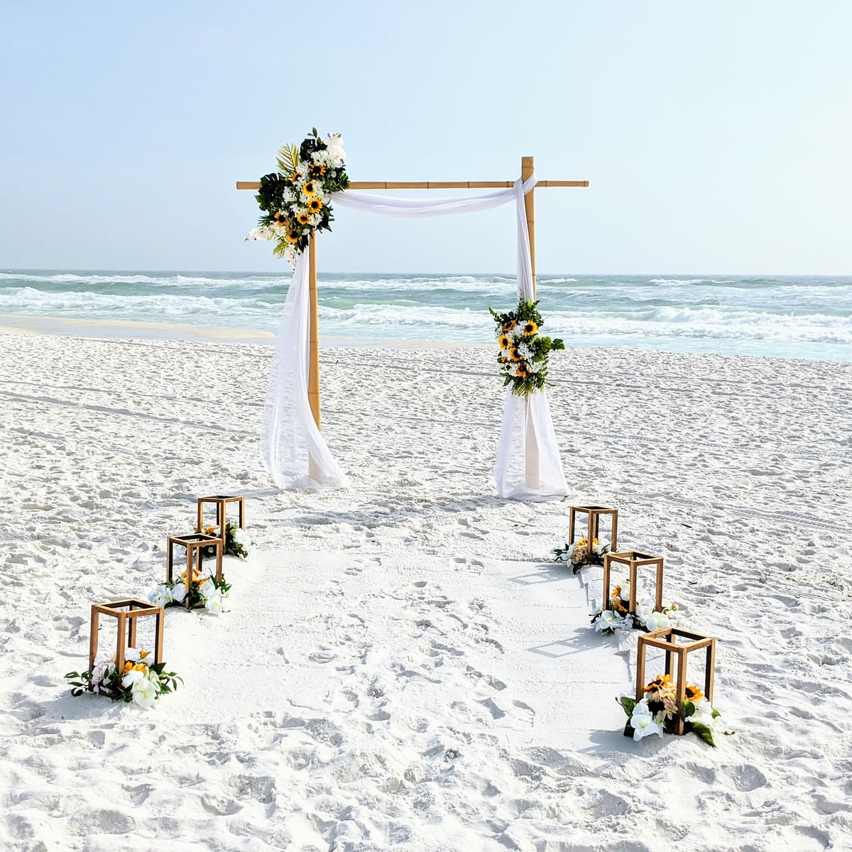 2 Post Bamboo Wedding Arbor - The Wedding Shop
