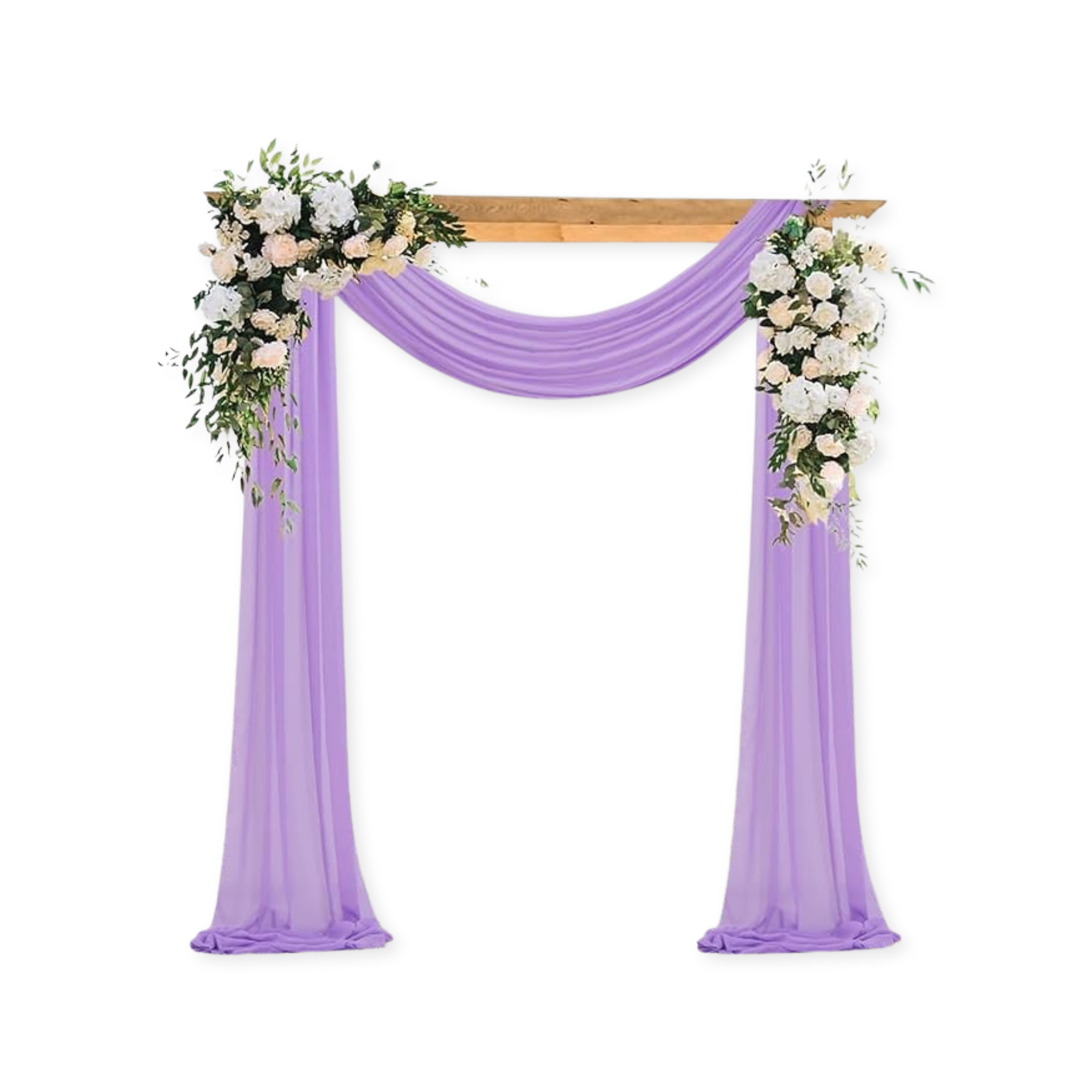 chiffon arbor drape lilac wedding party event rental panama city beach