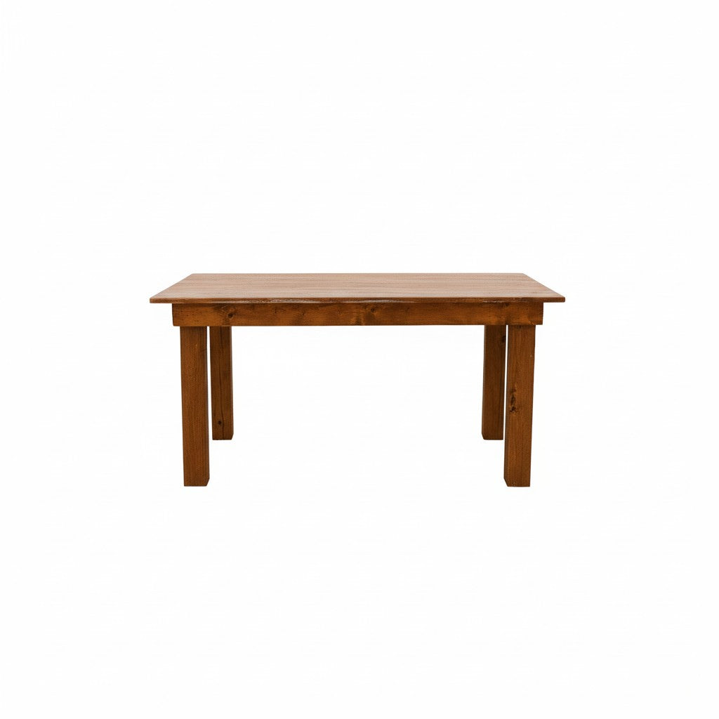 walnut sweetheart mini farmhouse table rental in 30a panama city beach