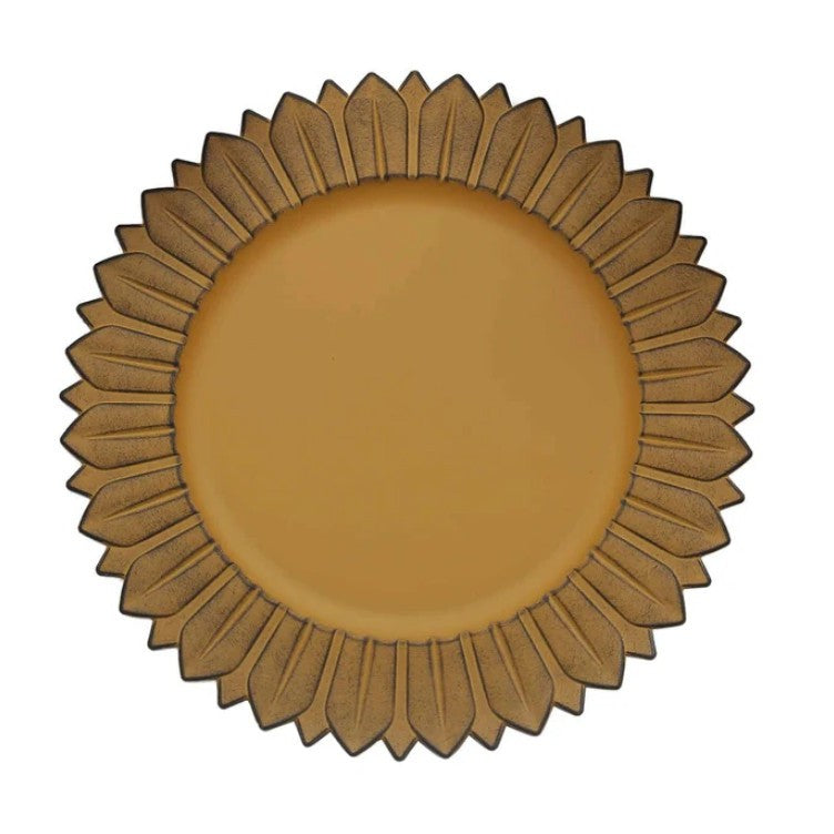 Mustard Yellow Sunflower charger rental in panama city beach