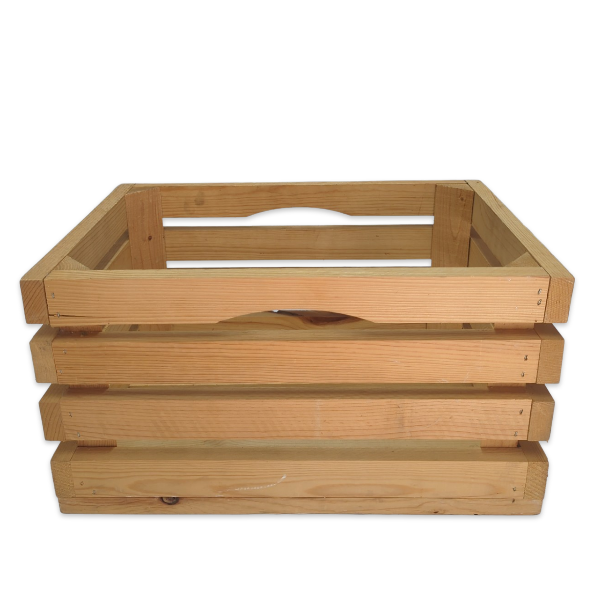 natural wood crate with handles perfect for wedding party or event decor display flowers or party favors