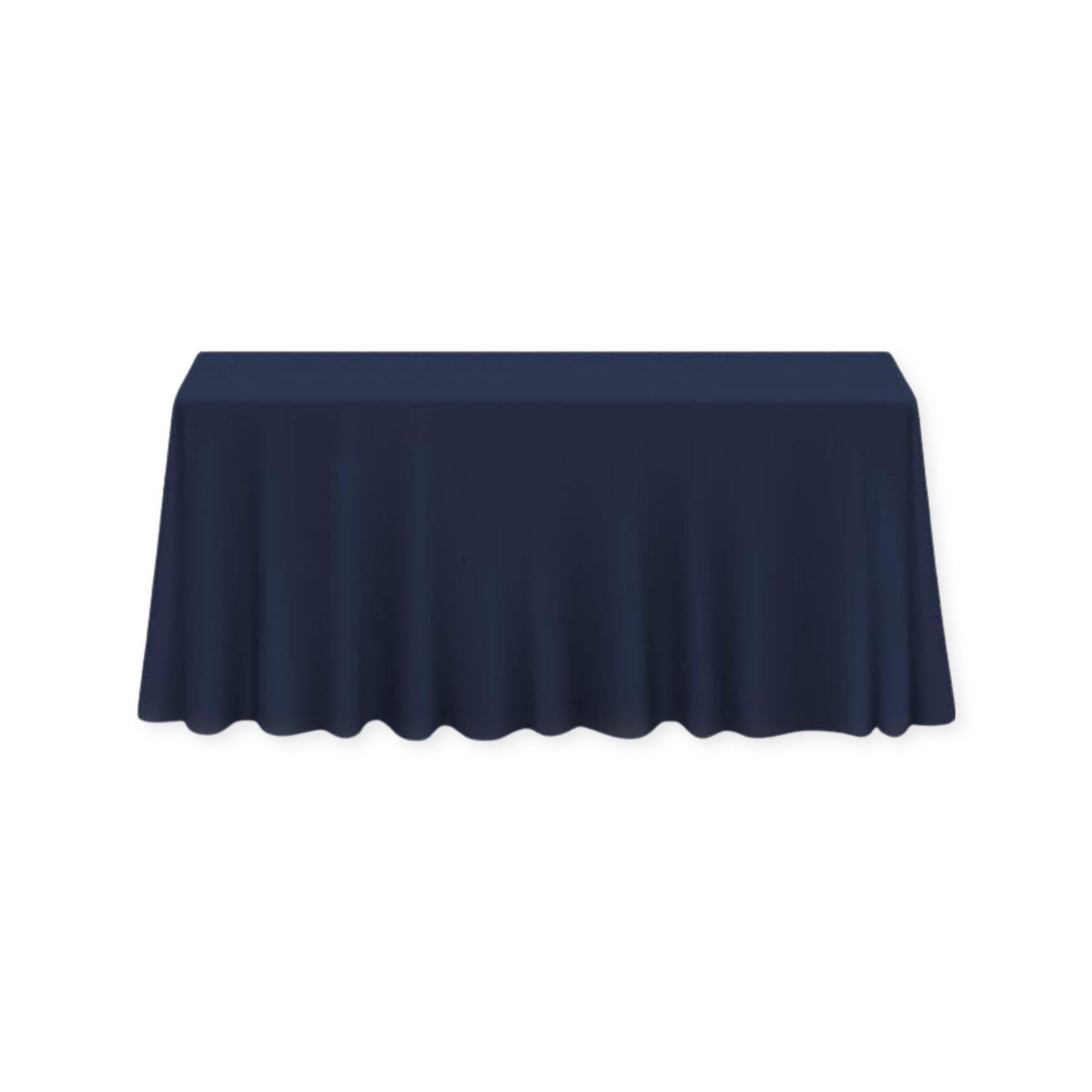 Tablecloth polyester rectangle navy blue commercial grade wedding party event rental panama city beach