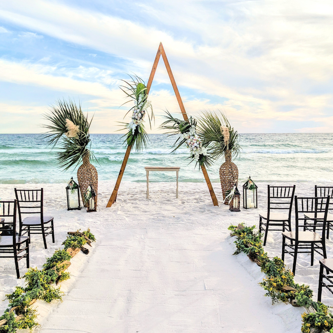 destination beach wedding ceremony package full service all inclusive in panama city beach 30a destin port st joe