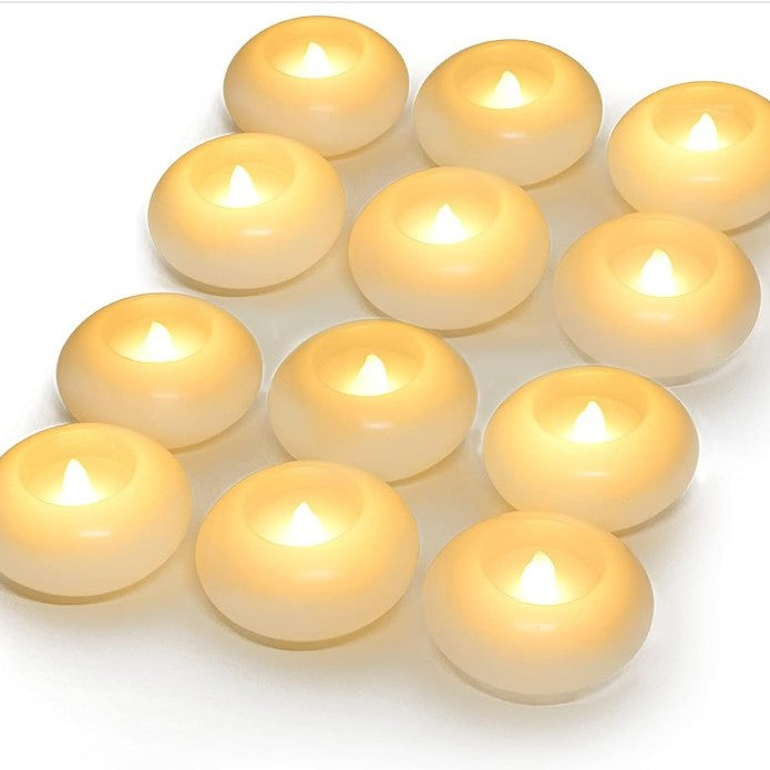 flameless real wax floating LED candle rental in Panama City Beach