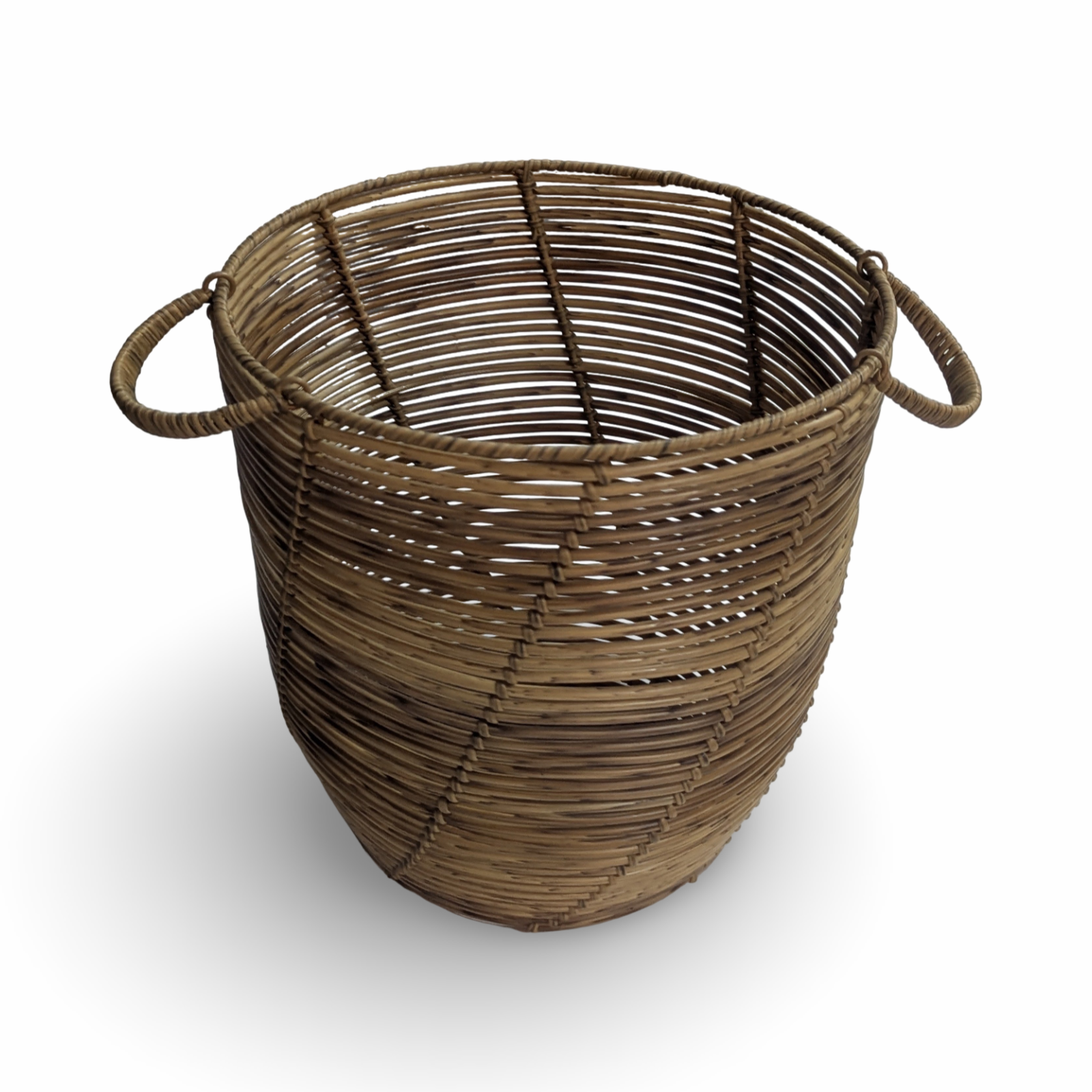 round rattan basket with handles for rental wedding and event in panama city beach