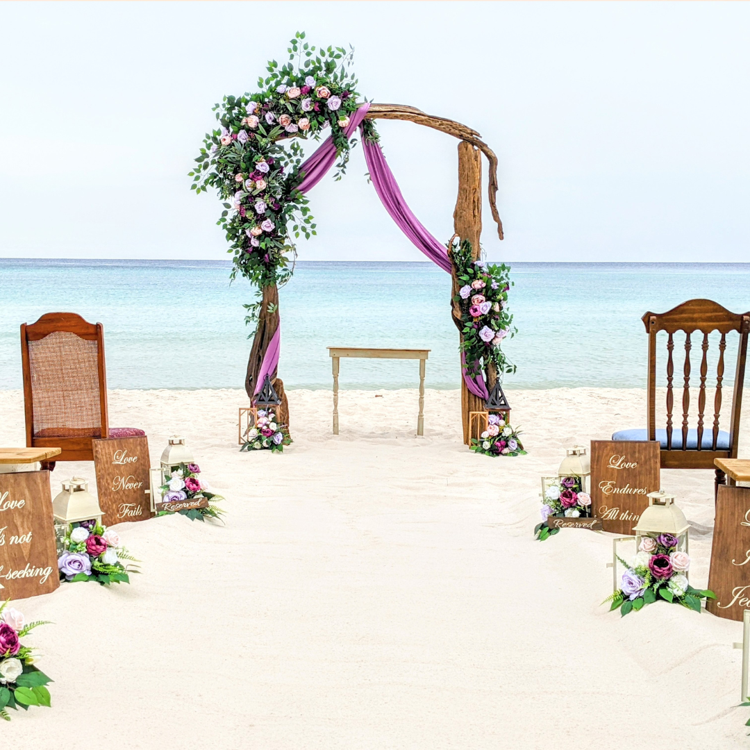 panama city beach wedding arbor seating rental wedding florist 30a destin cape san blas