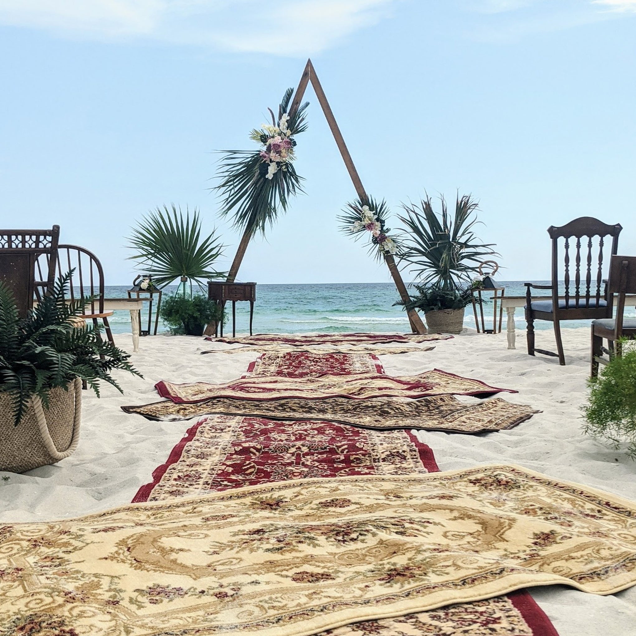 triangle boho wedding arbor panama city beach rental