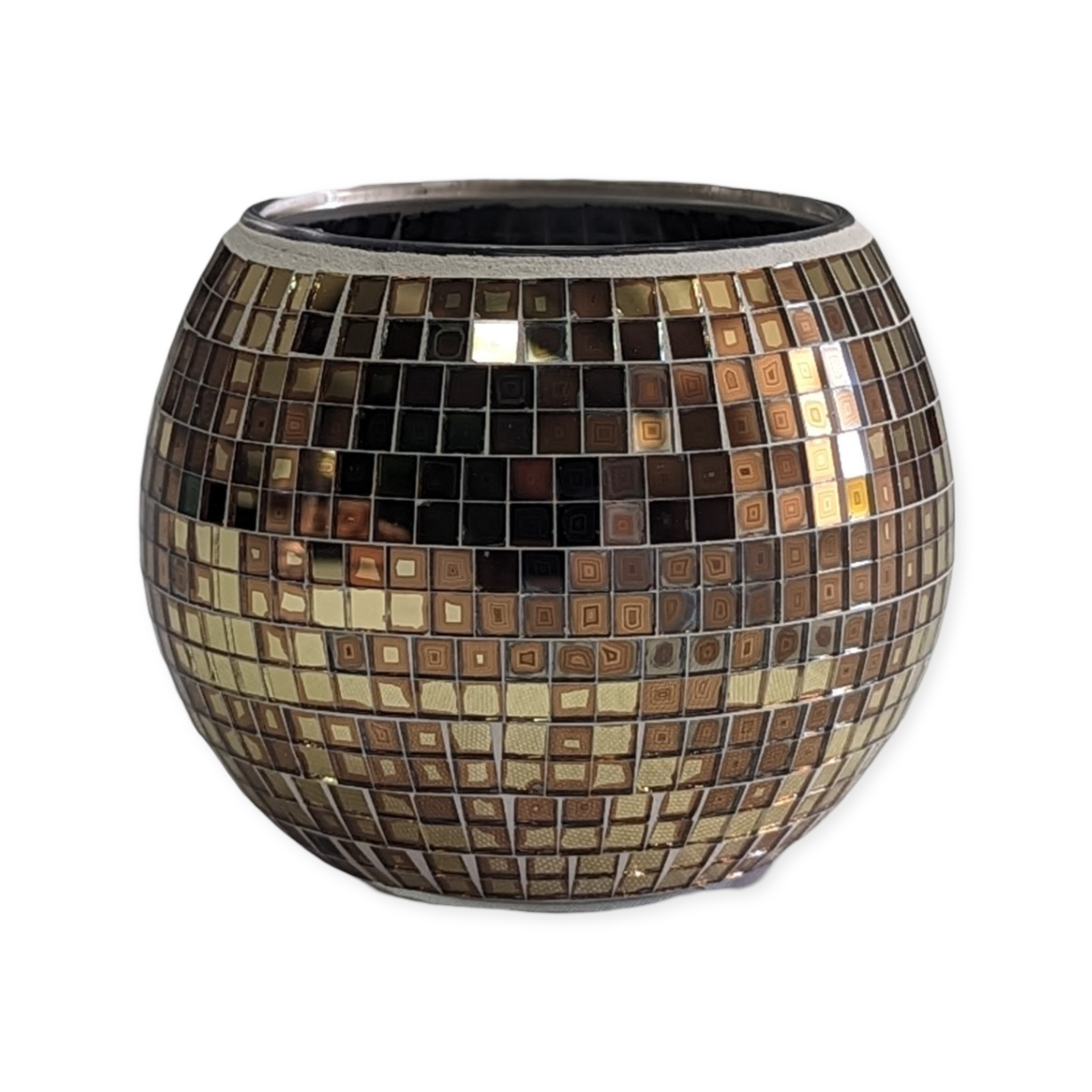 Gold mini disco ball centerpiece rental in panama city beach custom design