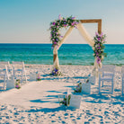 1st Corinthian wedding aisle marker rentals in panama city beach florida