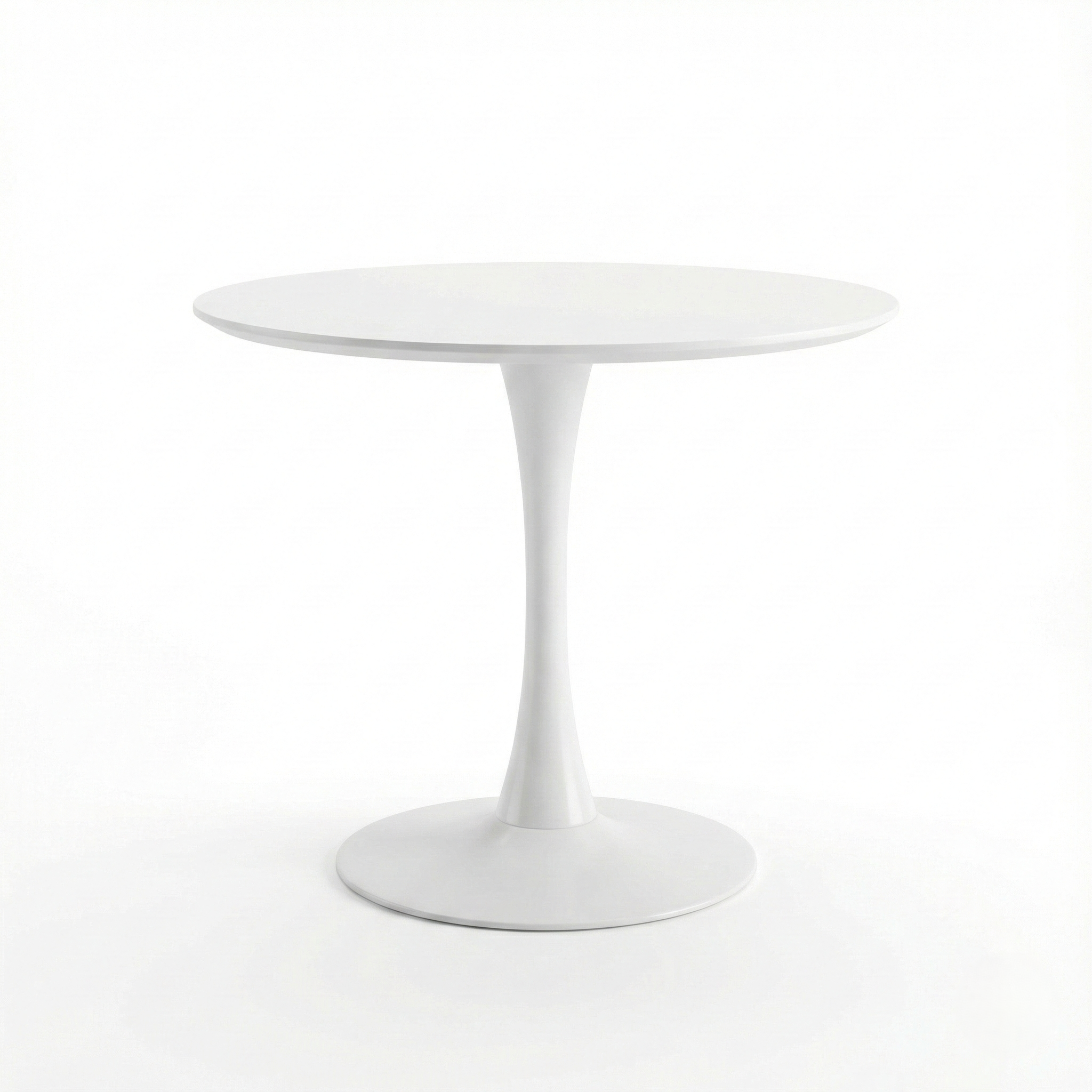 White round table rental on a white background in panama city beach florida