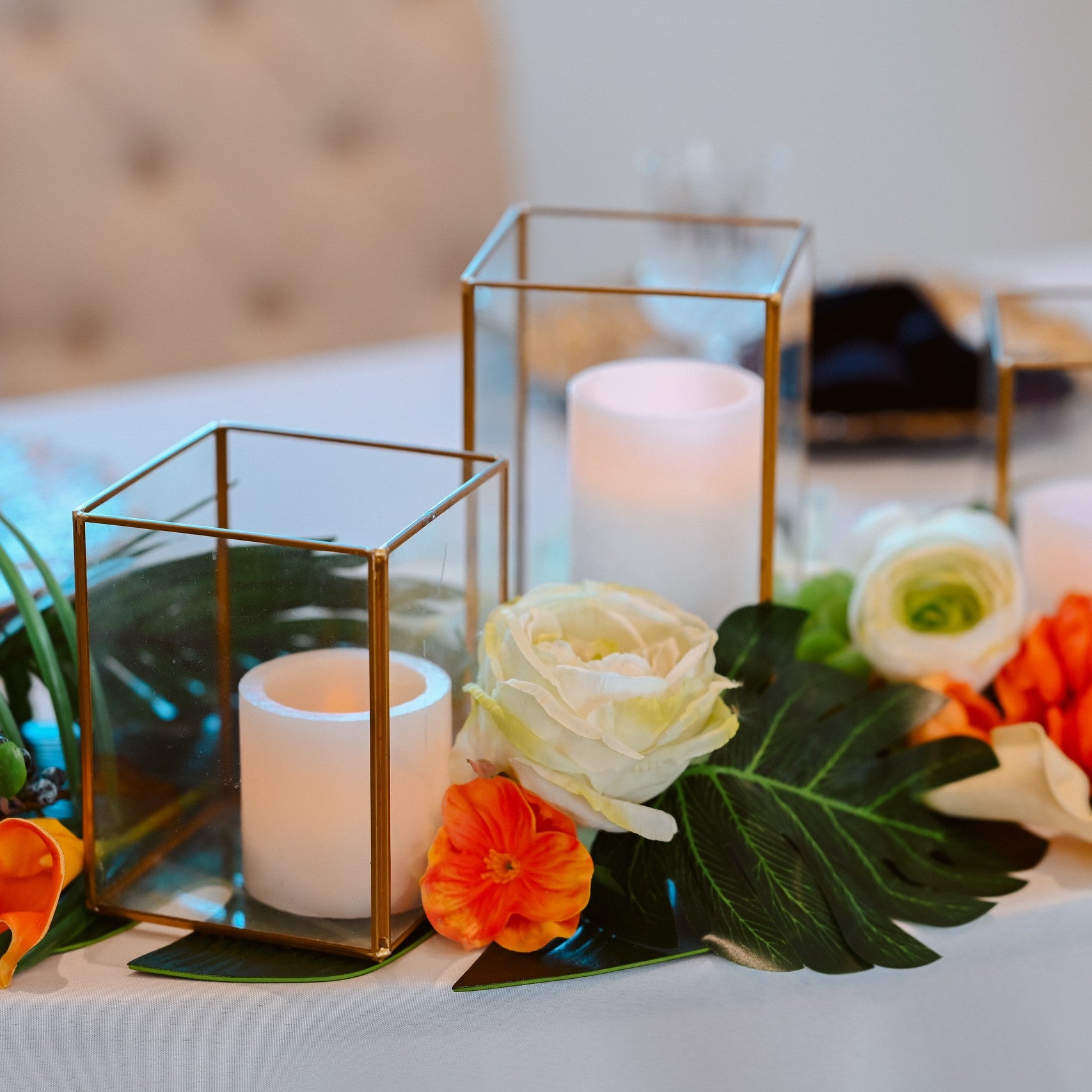 real wax flameless LED candle rental in panama city beach