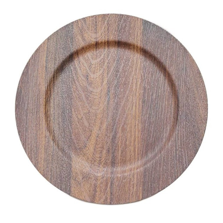 faux wood charger rental in panama city beach wedding party