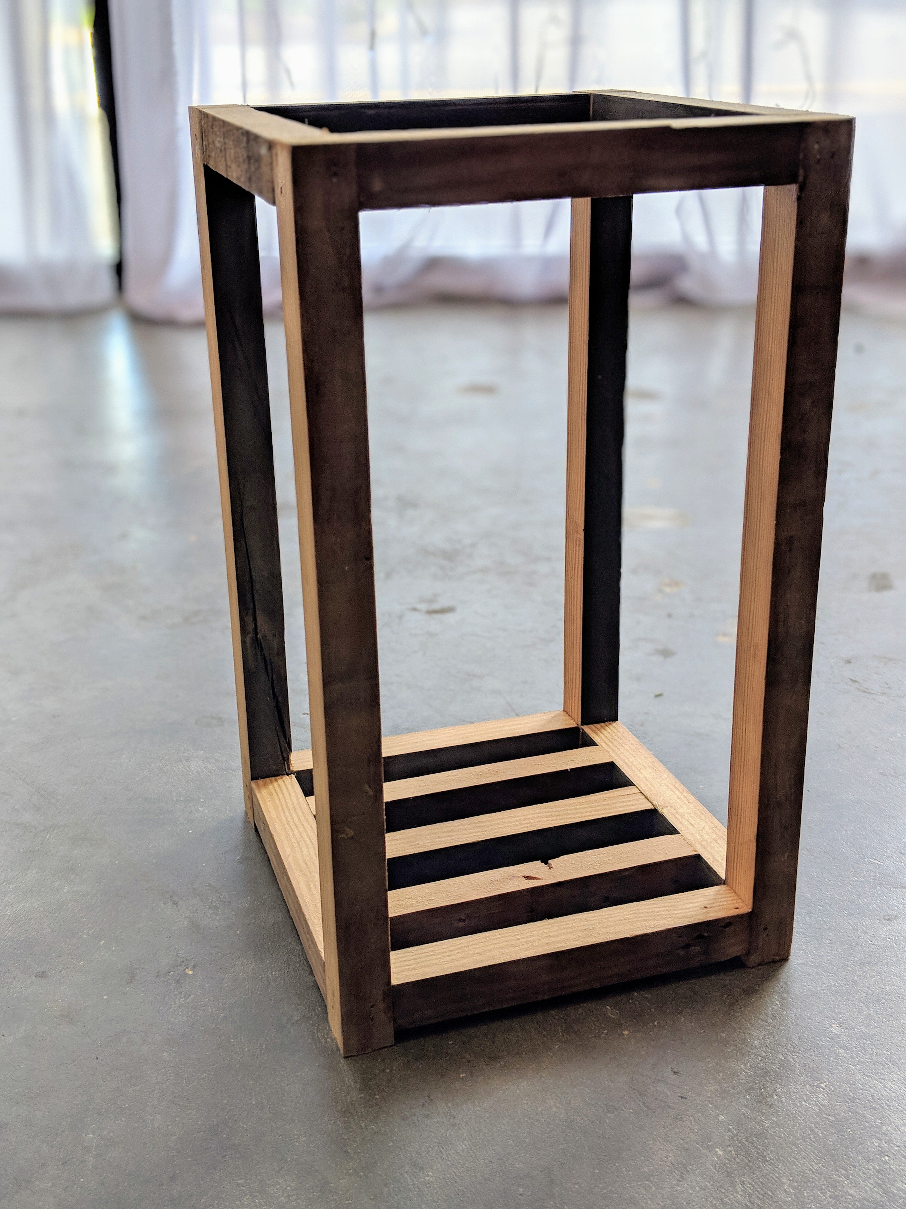 Wooden Frame Lantern Rental - The Wedding Shop