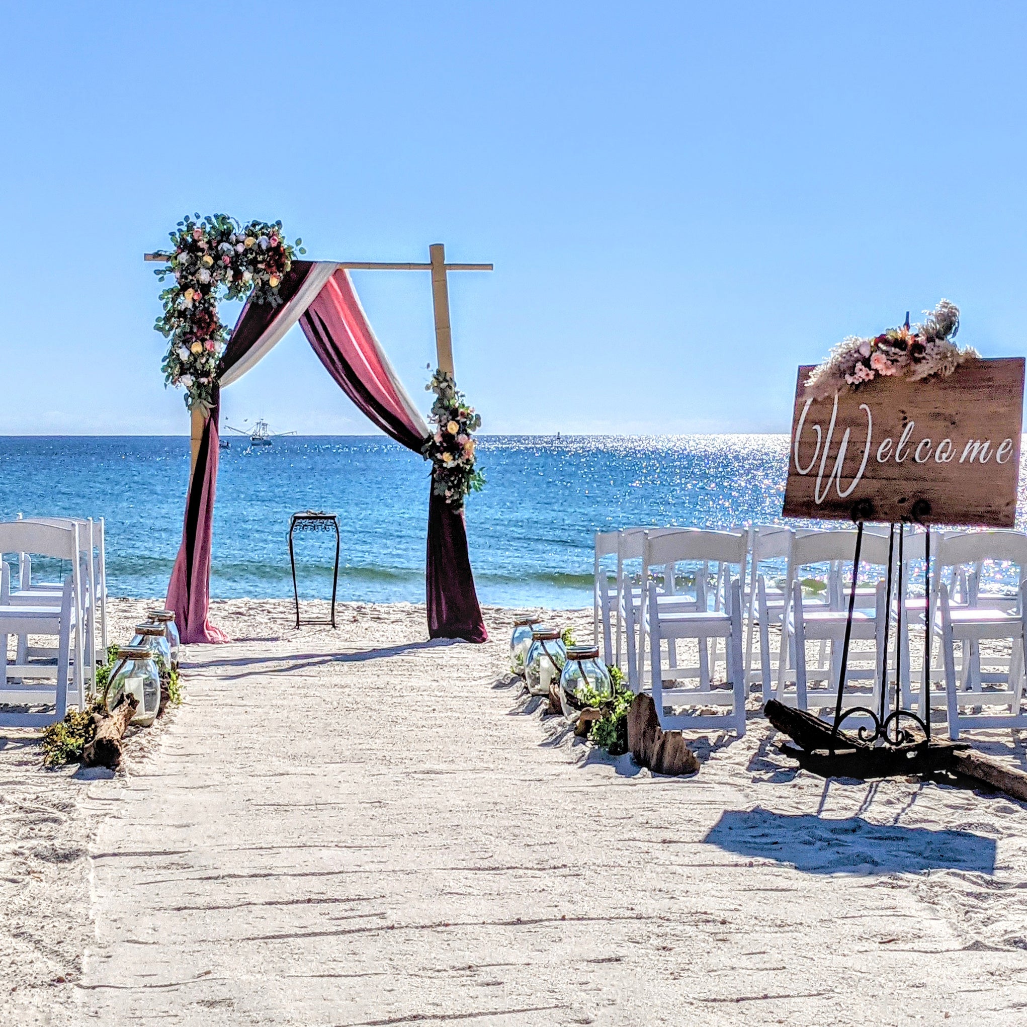 wedding planner wedding dj wedding officiant wedding photographer in panama city beach all inclusive beach wedding package driftwood wedding arbor rental beach wedding florist
