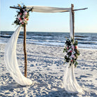 destination-beach-wedding-elopement-arbor-arch-rental-decorations-lantern-aisle-markers-panama-city-beach-wedding-planner-officiant-photographer-rentals