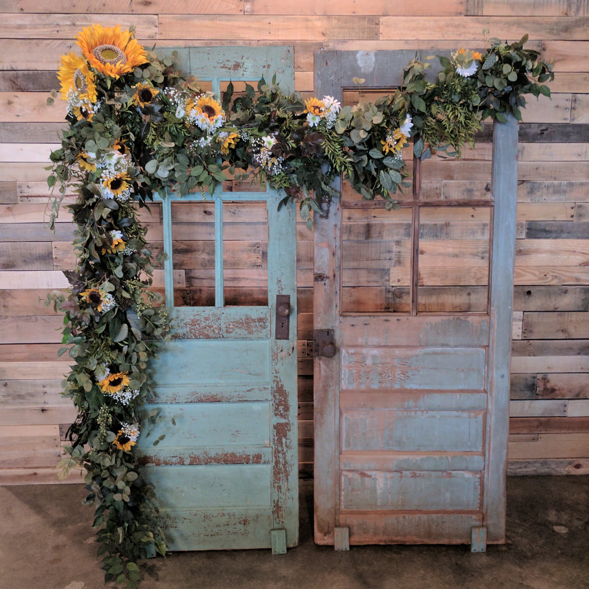 Rustic Vintage Door Backdrop - The Wedding Shop