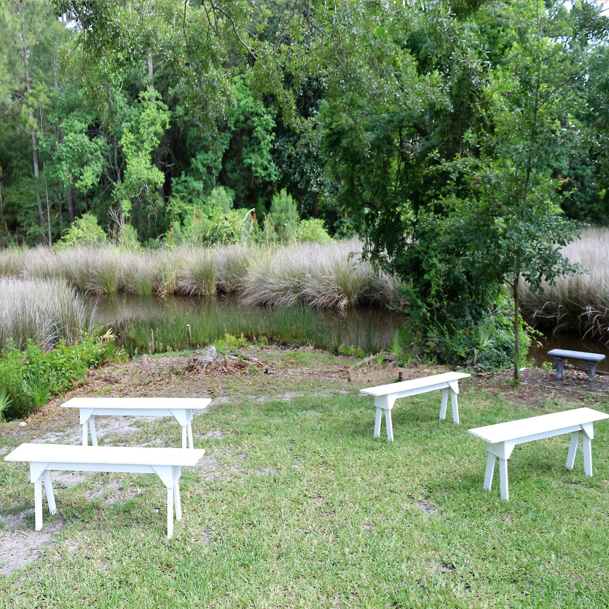 5' White Bench Rental - The Wedding Shop