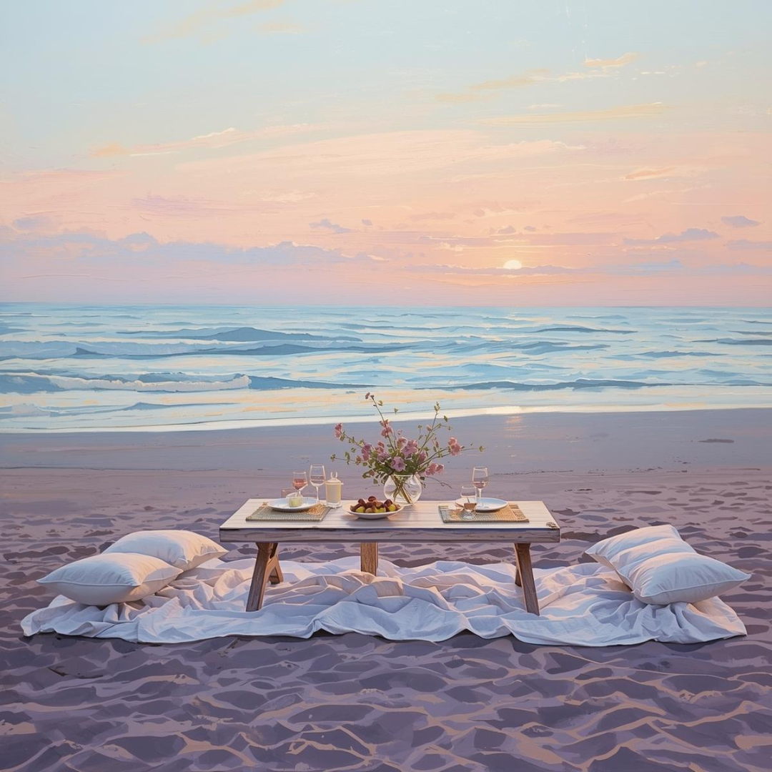 sunset beach picnic date night in panama city beach proposal ideas things to do in PCB