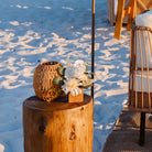 rattan tabletop lantern rental in panama city beach