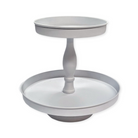 2-Tier white Metal Cupcake and Dessert Bar Rental in Panama City Beach 