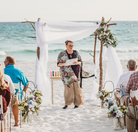 Four Post Tree Branch Wedding Arbor Panama City Beach Event Rentals boho charming beachy backyard