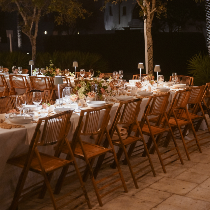 rectangle folding table rentals for weddings parties and events in panama city beach