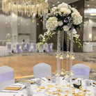 Acrylic Flower Stand with Bubble tealights rental in Panama City beach