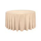 Tablecloth polyester round blush pink  commercial grade wedding party event rental panama city beach