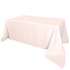 Tablecloth polyester rectangle blush pink commercial grade wedding party event rental panama city beach