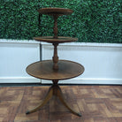 vintage 3 tiered dark brown tea table for wedding 