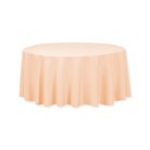 Tablecloth polyester round cantaloupe  commercial grade wedding party event rental panama city beach