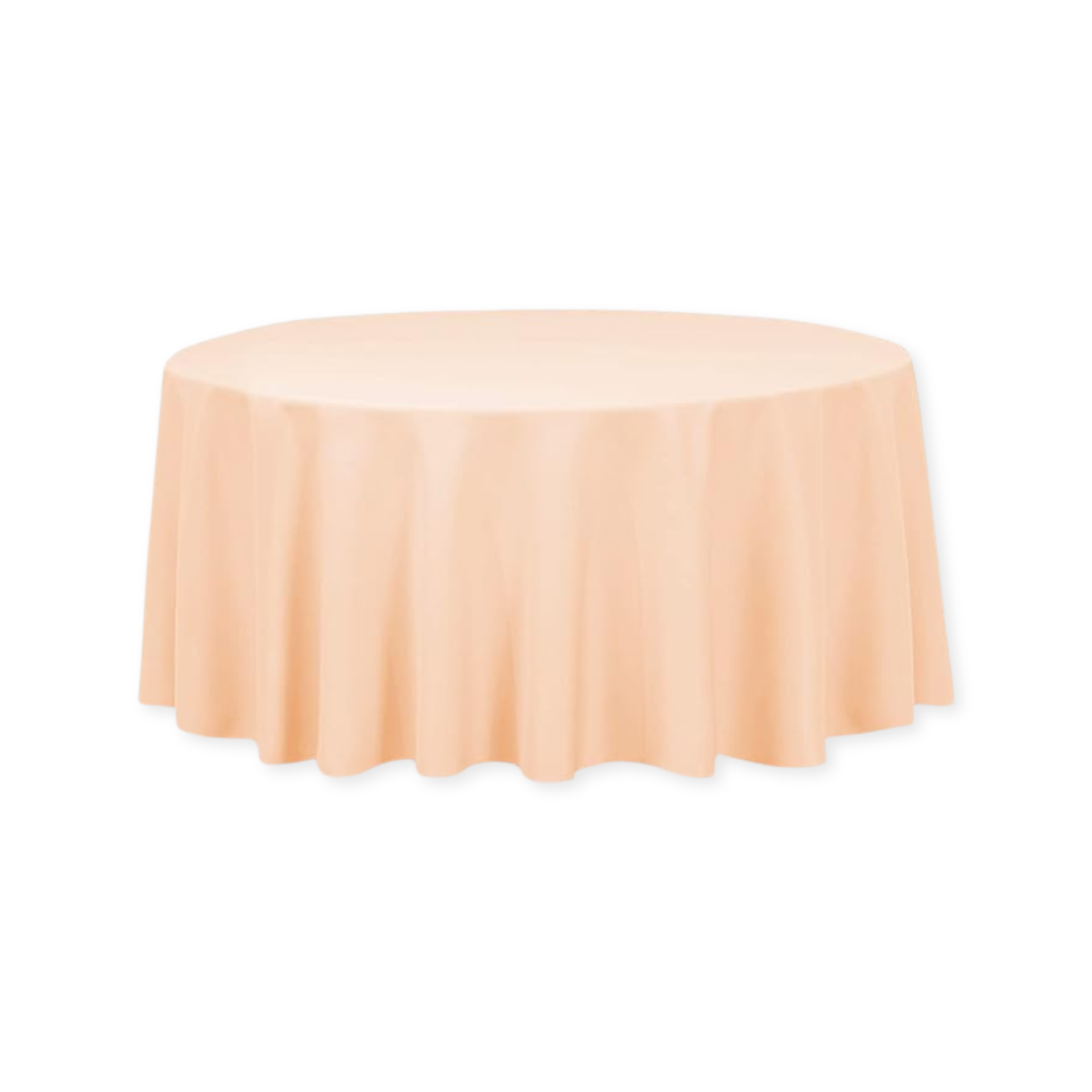 Tablecloth polyester round cantaloupe  commercial grade wedding party event rental panama city beach